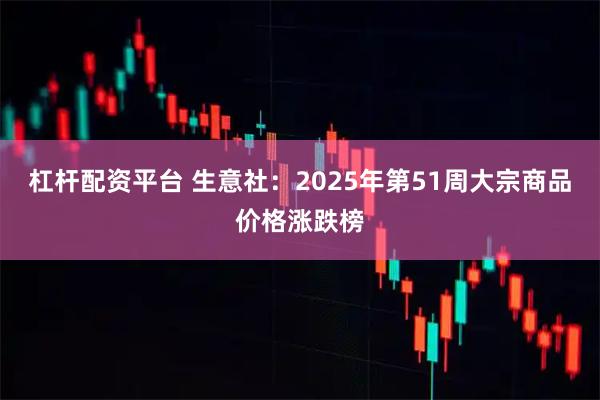 杠杆配资平台 生意社：2025年第51周大宗商品价格涨跌榜